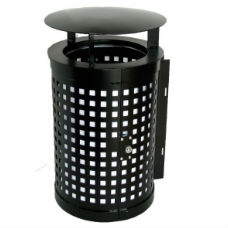 Cylinder 50L med tak - Papperskorgar