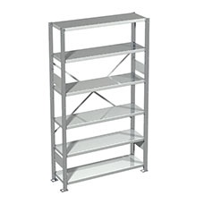 Hyllställ Metro komplett med ryggkryss 2100 x 1000 x 600 mm - Hyllor & Skåp