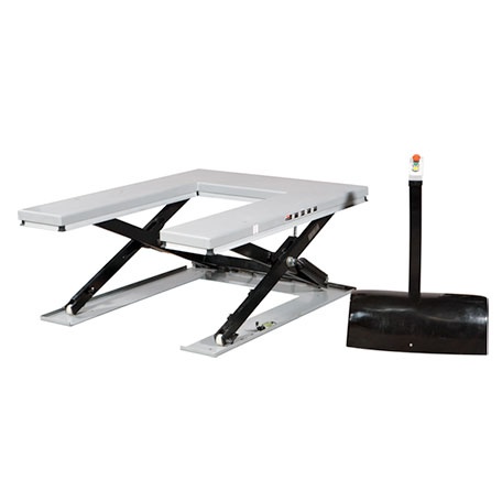 U-format Lågprofillyftbord, 1500 kg, 1600 x 1180 mm - Lyftbord